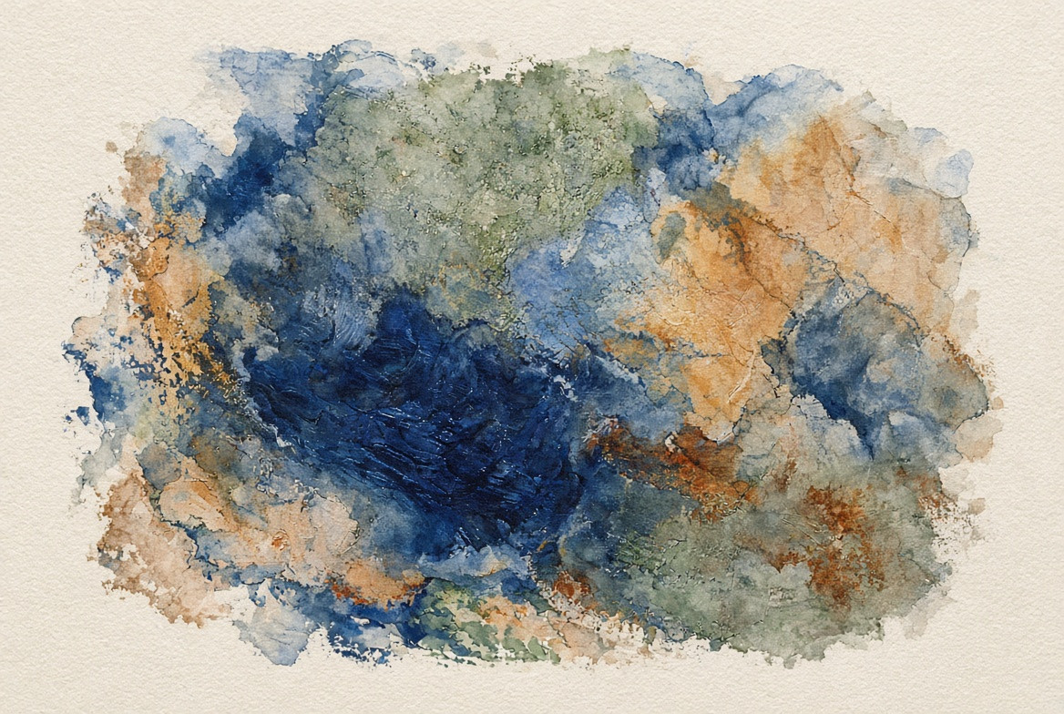A crowded Surface Noise pigment basin