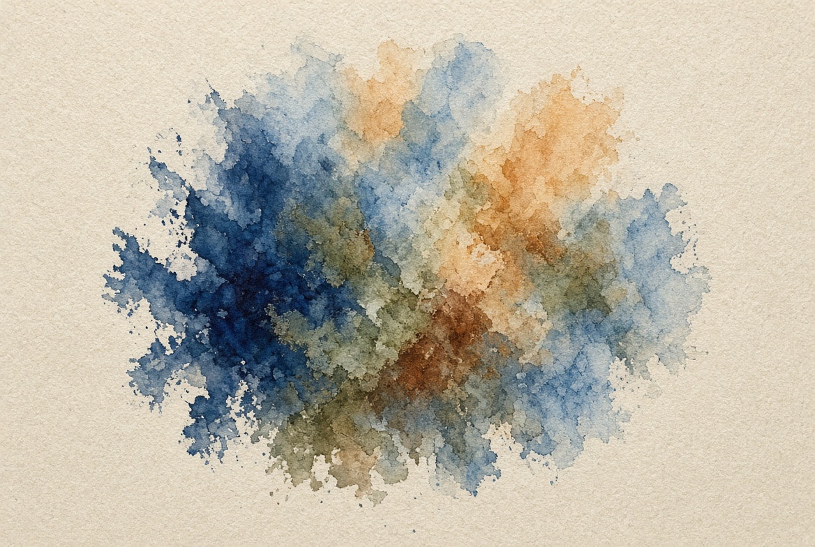 One pigment bloom held in a paused state