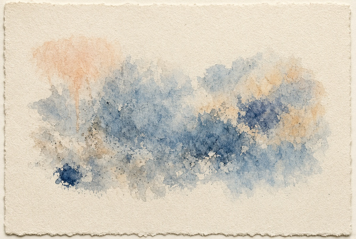 An unfinished ghost impression