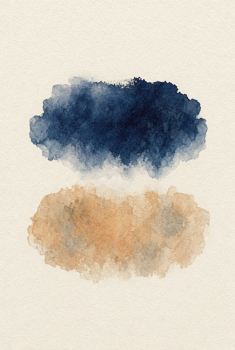 Paired pigment fields at a chosen distance