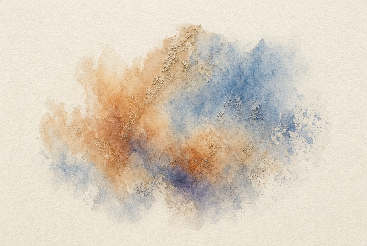 A temporary pigment trace fading from cotton